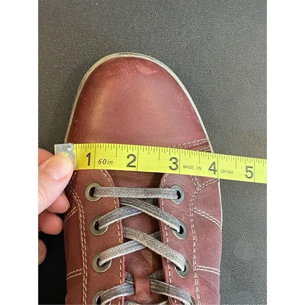 Josef Seibel Maroon Leather Comfort Shoe Men’s SZ 44
